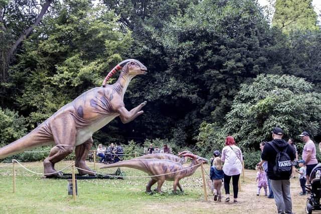 40 life-size animatronic dinosaurs that can move their heads, jaws, and claws, and will even growl at visitors will take over the grounds of Delapre Abbey from August 16 to September 1. Visit Dinosaursinthepark.co.uk for tickets and more information.
