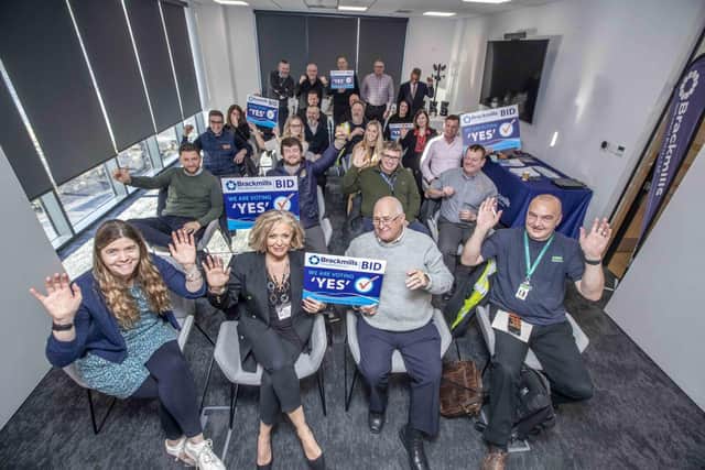 Businesses gathered to launch the Brackmills BID renewal campaign.