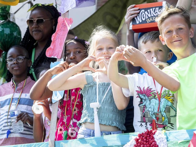 The sun shone as the carnival parade made its way through Northampton town centre on Saturday June 10.