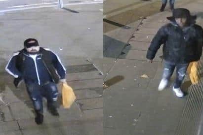 Police would like to speak to the people in the images.
