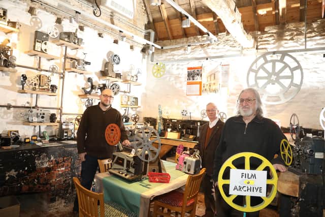 The Northamptonshire Film Archive Trust (NFAT) l-r Craig Austin, Toni Ellison and Pete Austin/National World