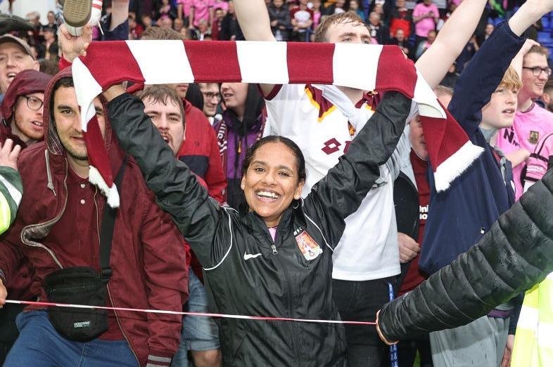 Cobblers fans enjoyed themselves after promotion was confirmed