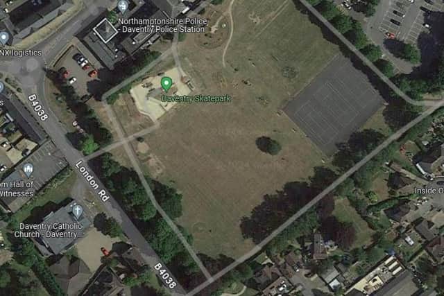 The incident happened at Daventry Skatepark.