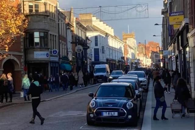 One business owner who noticed a big difference in footfall was Stephen Partington from Dychurch Lifestyle in St Giles’ Street. Photo: Stephen Partington.
