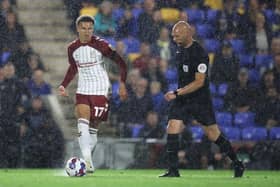 Shaun McWilliams in action for the Cobblers at AFC Wimbledon on Tuesday (Picture: Pete Norton)