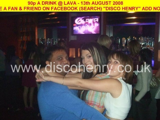Nostalgic pictures from a '90p a drink' night out at Lava in town