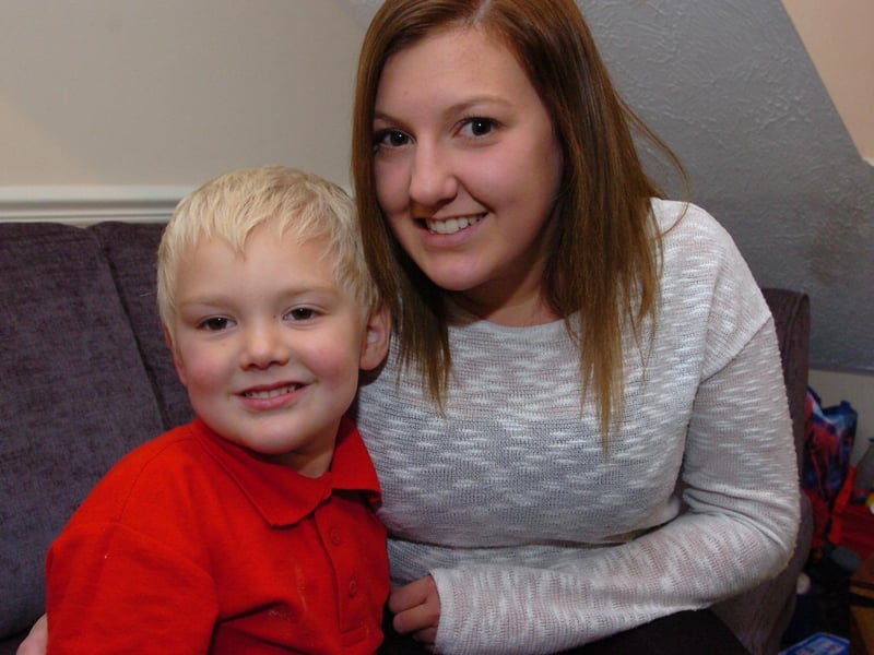 2012 - Super tot winner Logan Cox with his mum Helen Cummington