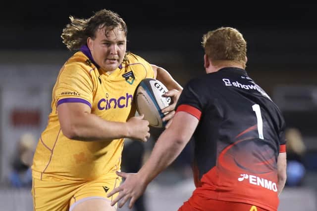 JJ van der Mescht made his competitive debut for Saints against Saracens last Friday (picture: Peter Short)