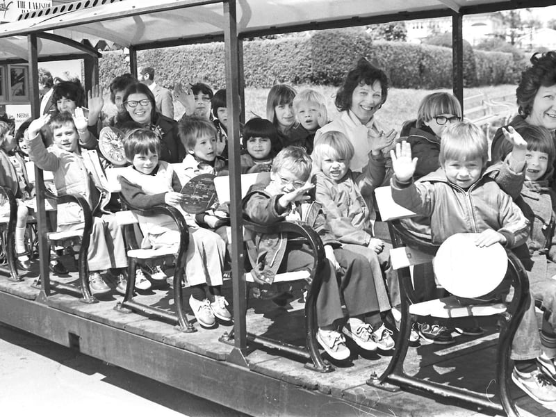 Locals at the park in1981 - on the train's 50th anniversary
