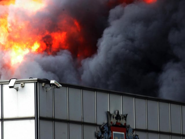 2008 - More than 90 firefighters dealt with the blaze on the Brackmills Industrial estate in Northampton.