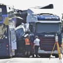 The scene of the fatal crash