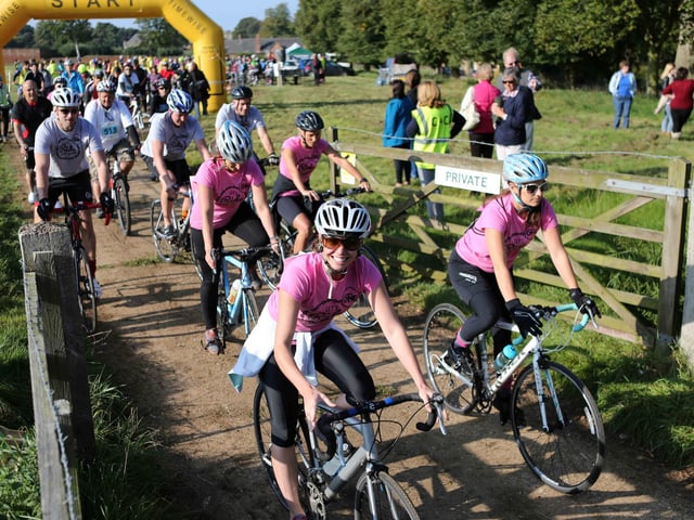 2014 - Cycle for Cynthia event at Lamport Hall to raise money for Cynthia Spencer Hospice.