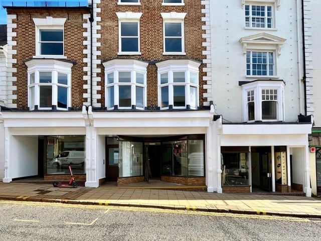 13-17 Bridge Street, Northampton, comprises two newly converted high street retail units with Class E consent for shops, offices, or estate agents. The units are available on a new lease, with 15 Bridge Street from £13,500 a year and 17 Bridge Street from £11,000 a year, and the sales ad says they could suit a variety of uses, subject to planning.