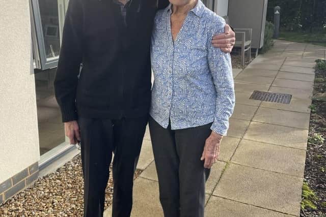 David and Marie about to go out on a walk together