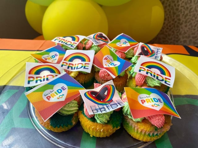 Pride Themed Cupcakes were the icing on the cake for the celebrations