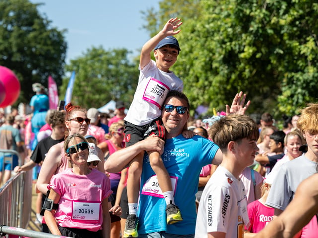Runners taking part in the Race For Life at Abington Park in Northampton on Sunday, July, 12, 20026. Photo by David Jackson.
