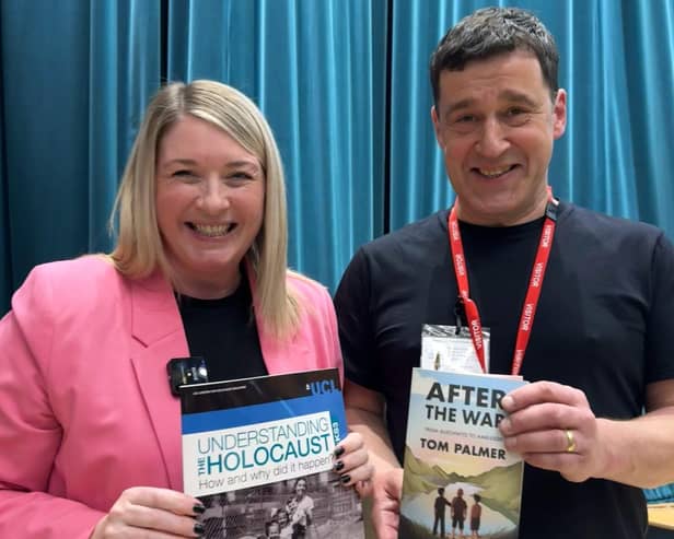 Award-winning author, Tom Palmer, and Helen McCord from UCL visit Northampton High School