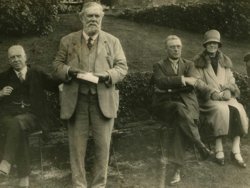 Wicksteed Park founder Charles Wicksteed makes a speech