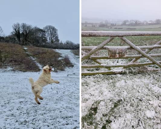 Snow fell across Northamptonshire this December.