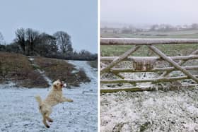 Snow fell across Northamptonshire this December.