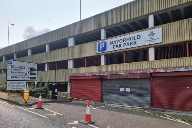 Mayorhold Car Park was suddenly closed by WNC on Monday (July 20)