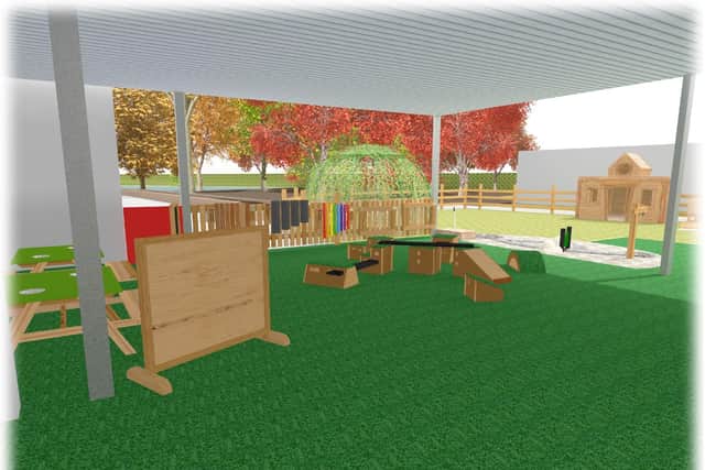 Plans for the new EYFS learning space at East Hunsbury Primary School.