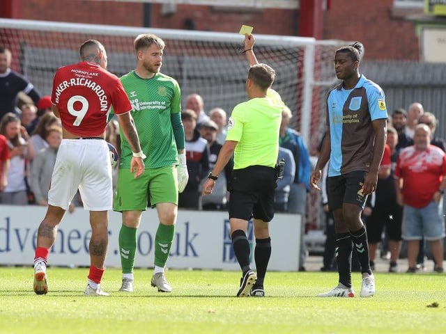 Only faced three shots on target, one of which rolled gently into his arms and another whistled past him into the top corner. Booked for an altercation with Agyei which turned out to be key as Cobblers scored in the time added on for that incident... 6
