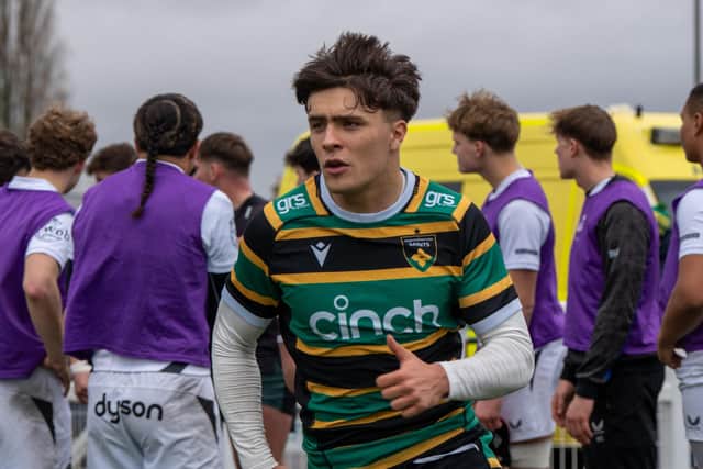 Sonny Goode scored for Saints Under-18s against Bath (picture: Will Gupwell/Northampton Saints)