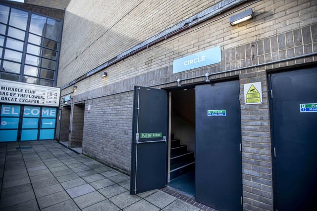 These pictures show step-by-step the way audience members will enter the Derngate building, as also demonstrated in the video at the top of this story.