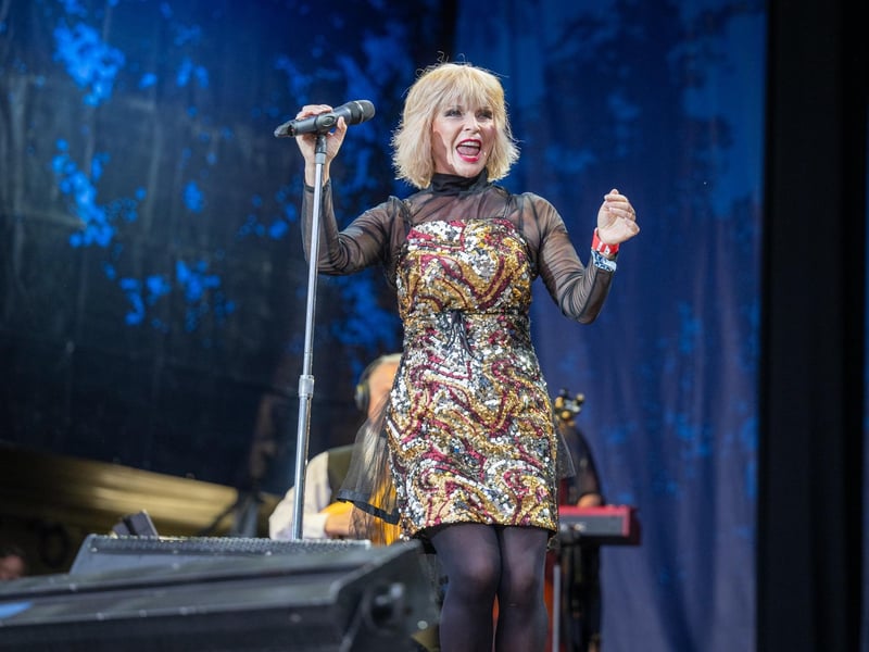 Toyah Willcox & Robert Fripp performing on the opening day of Cropredy Convention 2023. Photo by David Jackson.