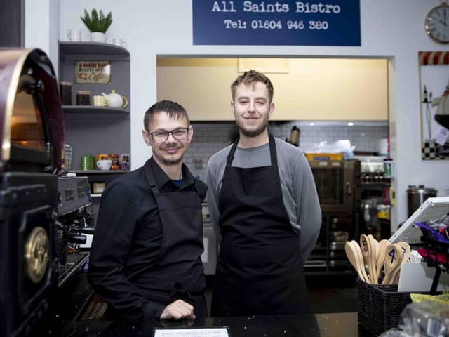(Left to right) All Saints Bistro leaseholder, Craig Ryan, and Connor Fleming.