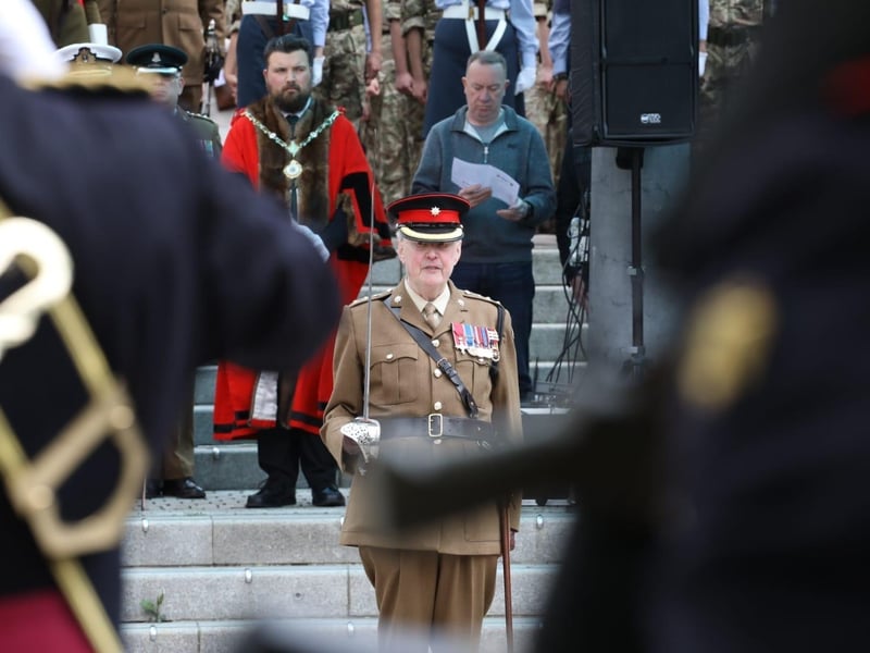 Kettering town centre: crowds line town centre to welcome The Royal Anglian Regiment for Armed Forces Day parade /National World