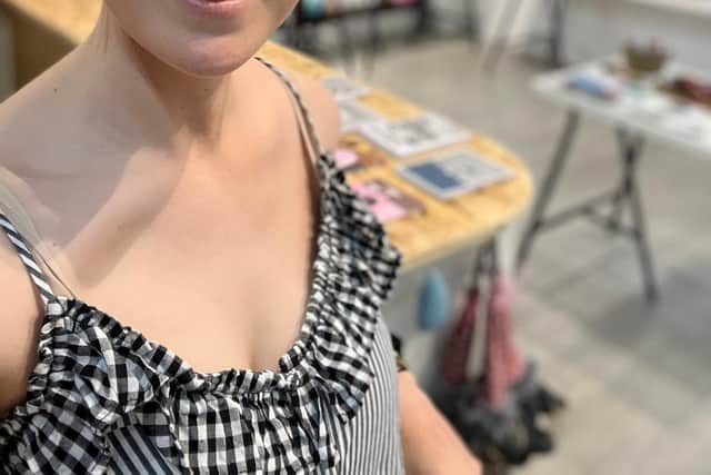 Rianna Low at her new pop-up store Jampuppy & Co in Stratford-Upon-Avon.