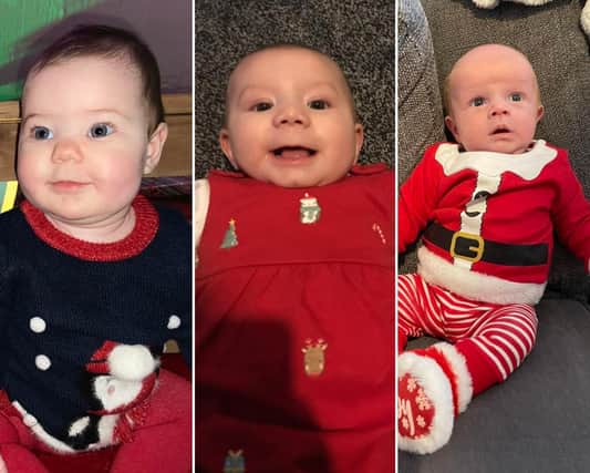 So many adorable babies are celebrating their first Christmas in Northampton this year by dressing up in festive outfits.