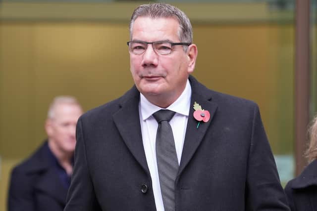 Former Northamptonshire Police chief constable Nick Adderley arriving at Westminster Magistrates' Court, central London last month Lucy North/PA Wire