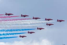 Red Arrows flyovers have become must see events — even when they're in transit without their trademark red, white and blue smoke