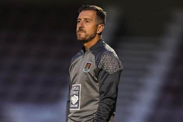 Cobblers boss Jon Brady on the sidelines during the 1-0 defeat to Birmingham City on Tuesday (Picture: Pete Norton/Getty Images)