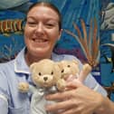 Roz with two of the bears