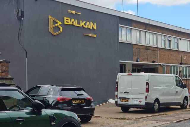 Despite planning permission to use the the building as a place of worship, signs have recently appeared on the renovated venue advertising 'The Balkan Club'.