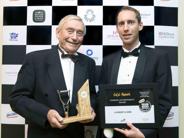 Matthew Knight, joined by John Knight, said: “We were second last year so it’s great to get gold this year. It’s just a process and a journey. We’re always keen on the environment and it works hand-in-hand with farming and creating a decent quality crop. If you work with nature it rewards you with crops you grow.” Talking about everyone gathering for the ceremony, Matthew added: “It’s a great event and it’s really well-supported. It’s a good, diverse range of businesses all working towards food – for it to be from Northampton is even better.”