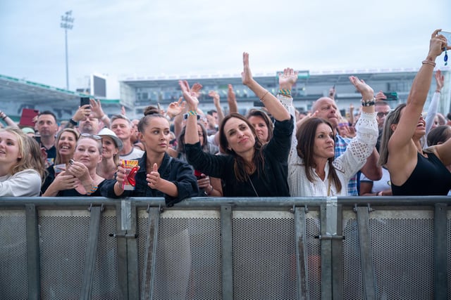 Fans inside Franklin's Gardens for Pete Tong's Ibiza Classics with The Symphony Orchestra, conducted by Jules Buckley on Friday, June 24, 2022. Photo by David Jackson.
