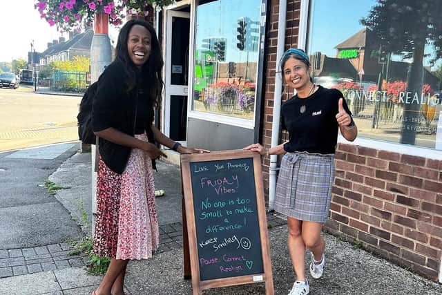 Mita and Lorraine Lewis, the founder of The Lewis Foundation, which is one of the charities Love Your Presence supported in 2023.