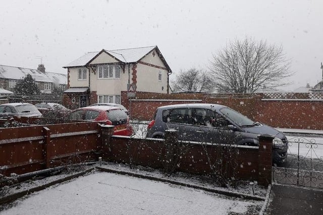 Ellena Anastasiades wrote: "Finally snowing in Northampton!"