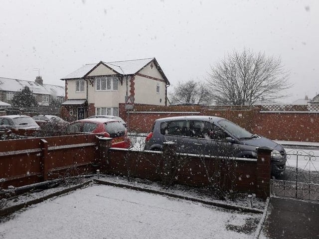 Ellena Anastasiades wrote: "Finally snowing in Northampton!"