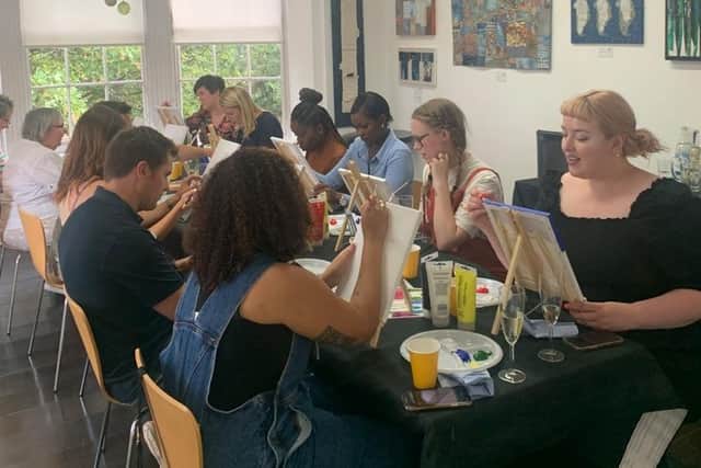 Prosecco and Paint at 78 Derngate.