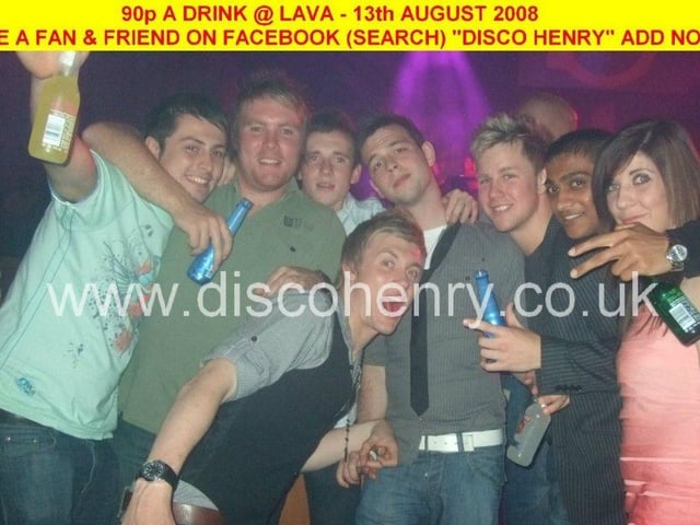 Nostalgic pictures from a '90p a drink' night out at Lava in town