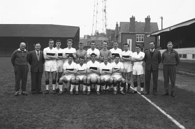 Cobblers squad, April 17, 1962, with manager Dave Bowen second right