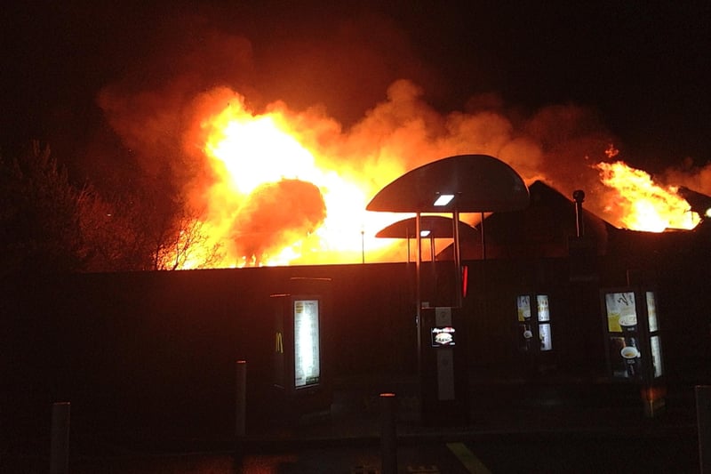 Fire at Red Hot World Buffet in Northampton. 18.12.13 Picture: Ashley White