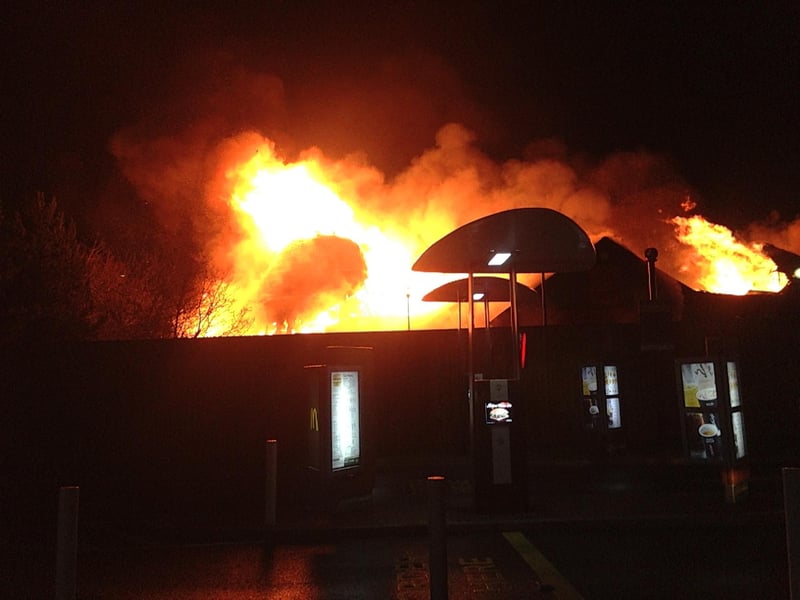 Fire at Red Hot World Buffet in Northampton. 18.12.13 Picture: Ashley White