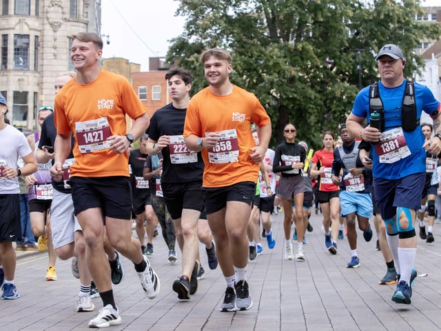 Hundreds of runners took part in the half marathon around the town on Sunday September 14.